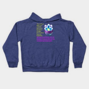 Northern lights and coffee splash Kids Hoodie